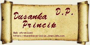 Dušanka Princip vizit kartica